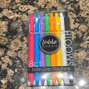 Satin Grip Gel Pens - 8ct Multicolor Set